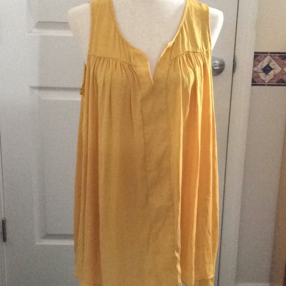 Lane Bryant Yellow Mustard Top
